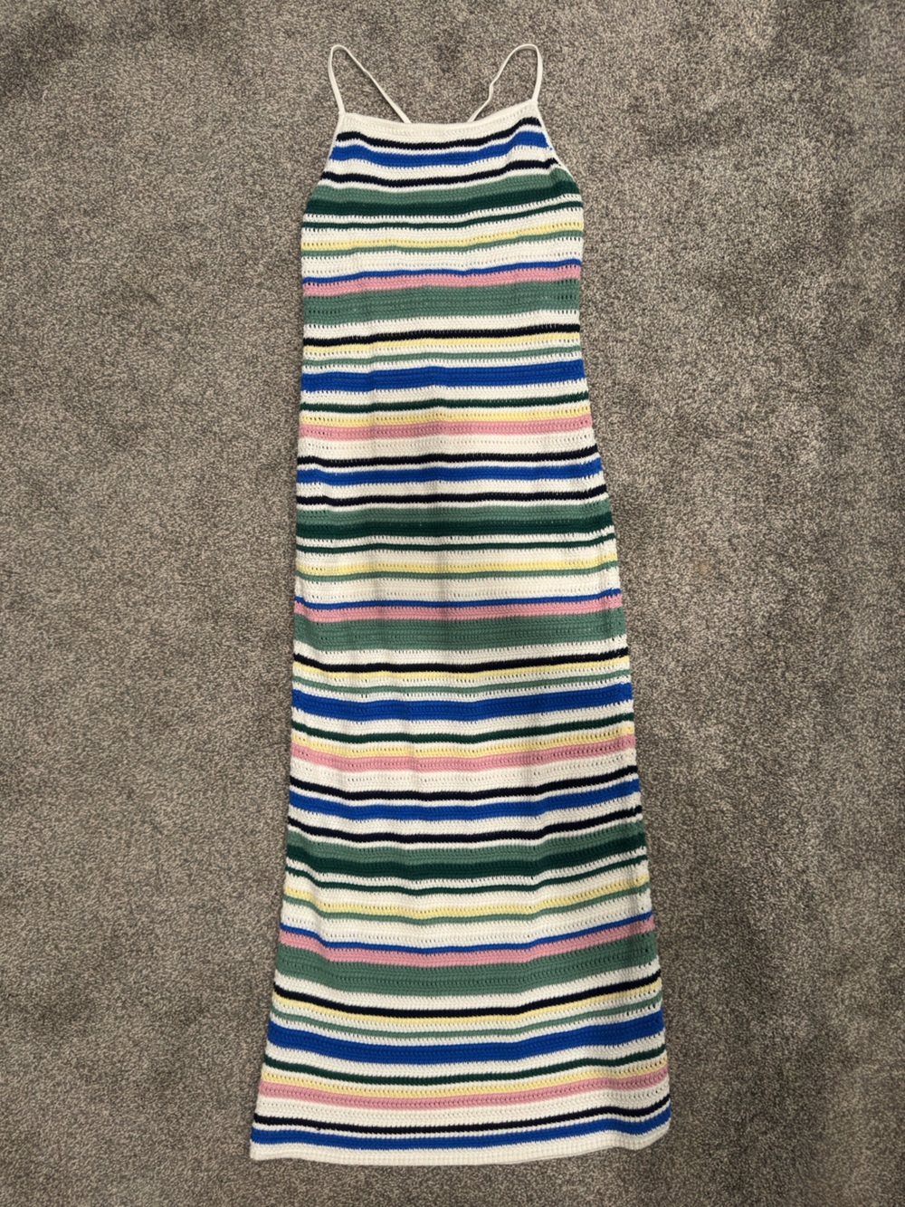 Abercrombie & Fitch Crochet Stripe Maxi Dress